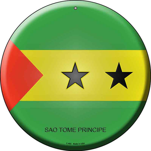 Sao Tome Principe Country Wholesale Novelty Metal Circular Sign