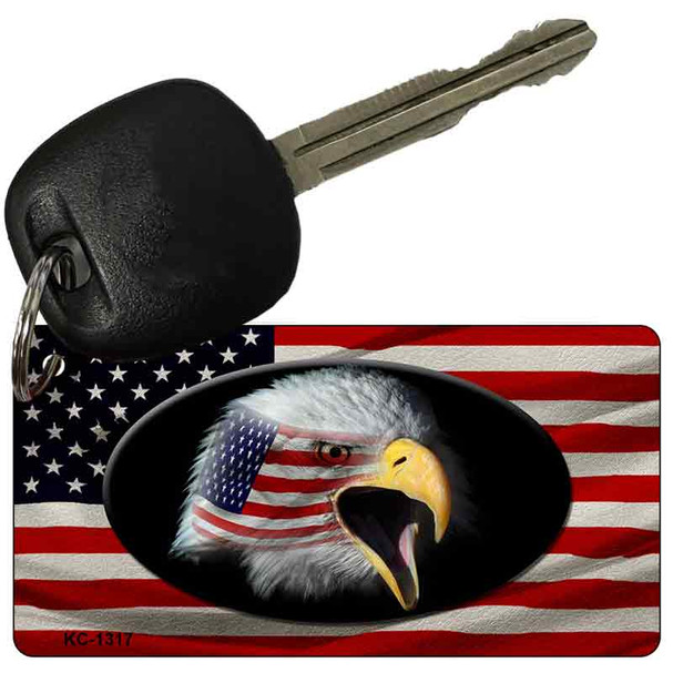 Eagle Head American Flag Wholesale Novelty Key Chain