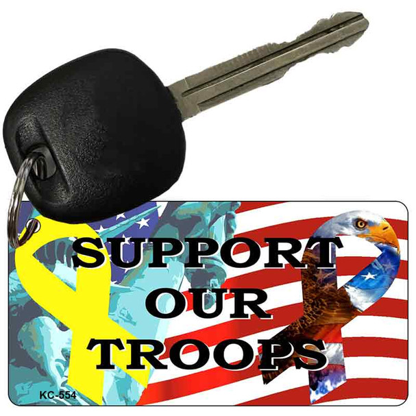 Support Our Troops Wholesale Novelty Key Chain