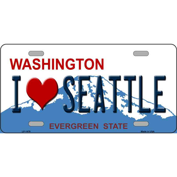 I Love Seattle Washington Novelty Wholesale Metal License Plate