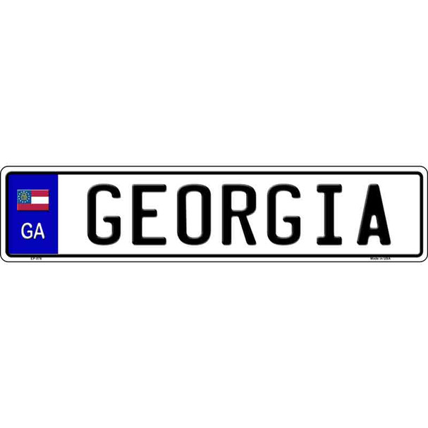 Georgia Novelty Wholesale Metal European License Plate