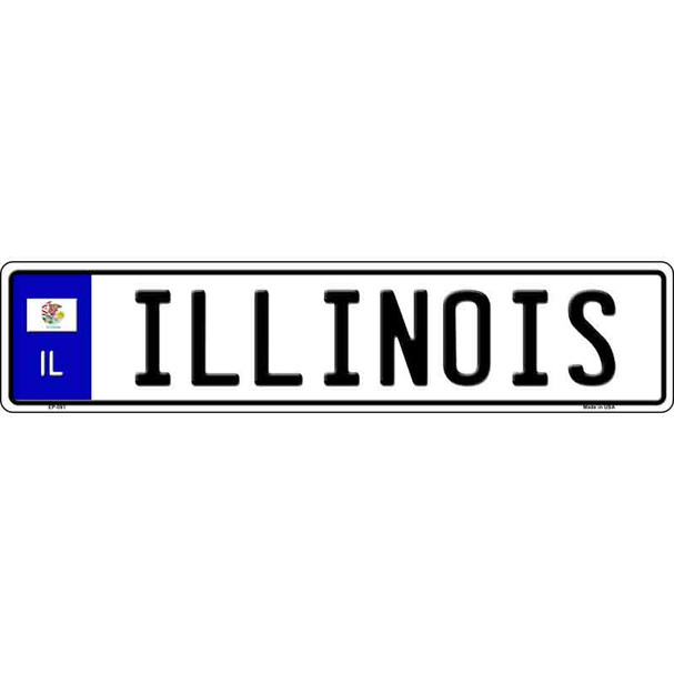 Illinois Novelty Wholesale Metal European License Plate