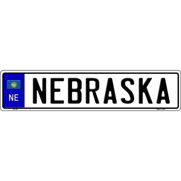 Nebraska Novelty Wholesale Metal European License Plate