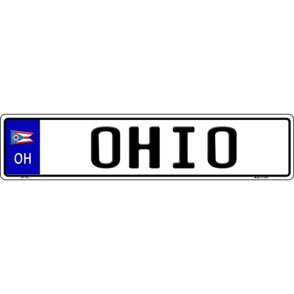 Ohio Novelty Wholesale Metal European License Plate