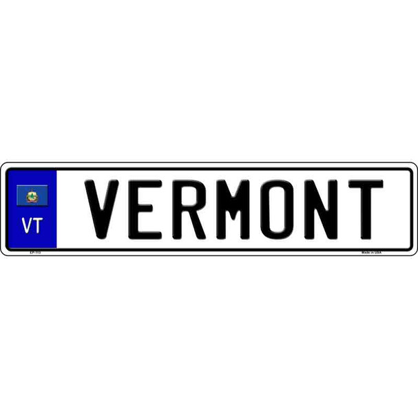 Vermont Novelty Wholesale Metal European License Plate
