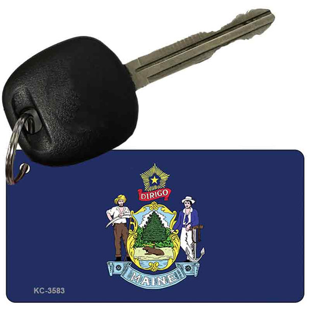 Maine State Flag Wholesale Novelty Key Chain