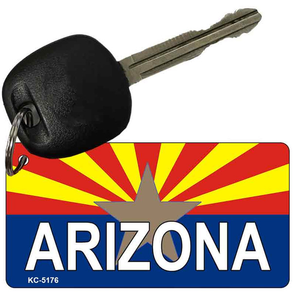 Arizona White State Flag Wholesale Novelty Key Chain