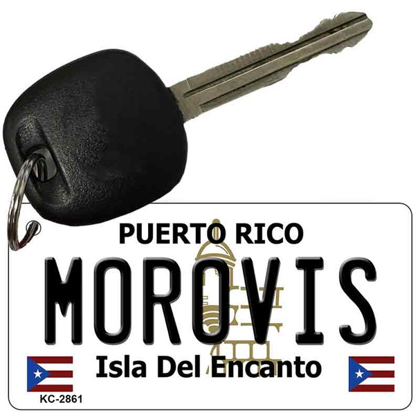 Morovis Puerto Rico Flag Wholesale Novelty Key Chain