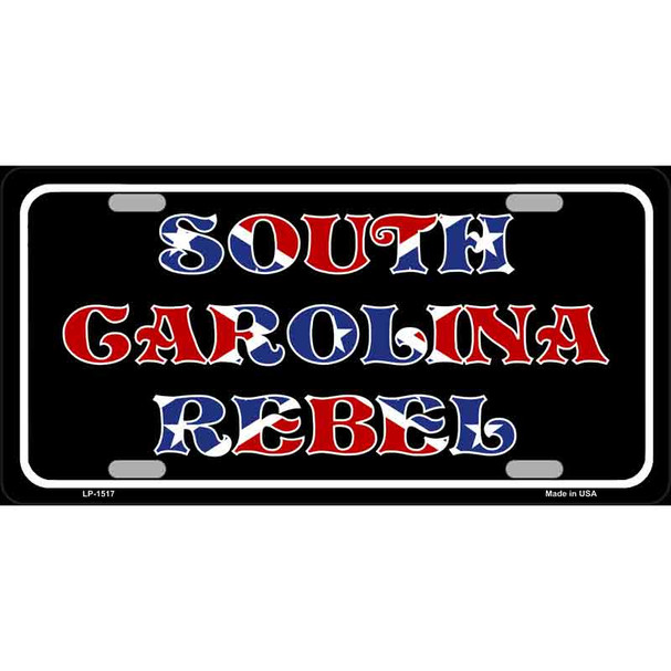 South Carolina Rebel Wholesale Metal Novelty License Plate