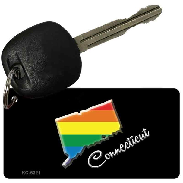 Connecticut Rainbow State Wholesale Novelty Key Chain