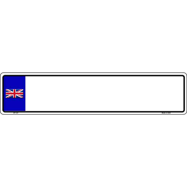 England Blank Wholesale Novelty Metal European License Plate