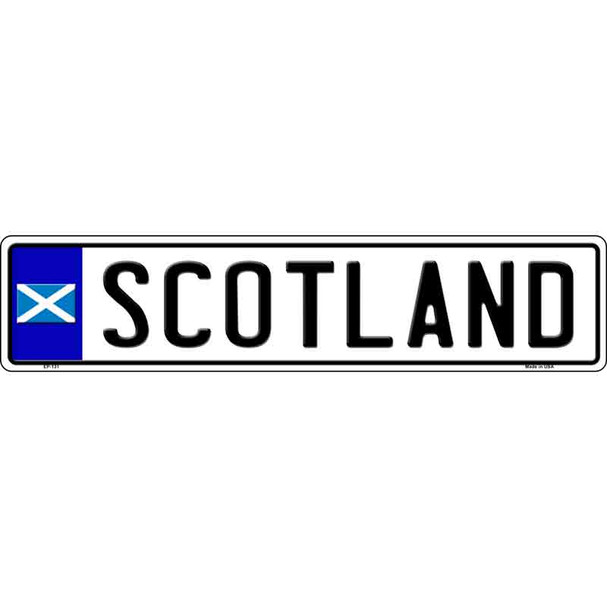 Scotland Wholesale Novelty Metal European License Plate