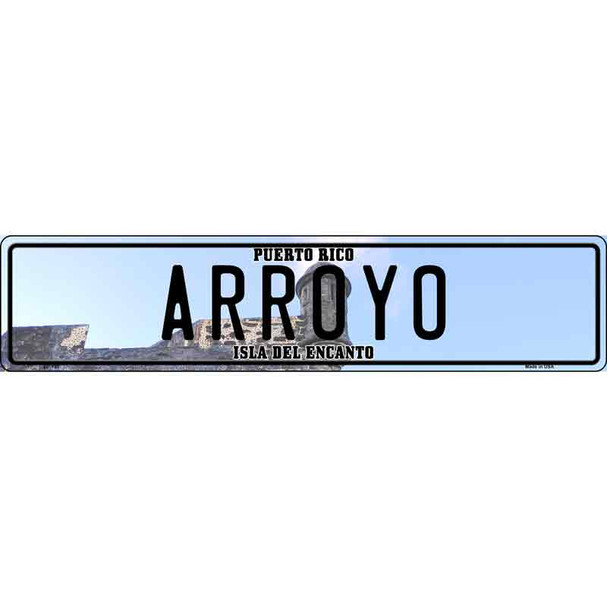 Arroyo Puerto Rico Wholesale Novelty Metal European License Plate