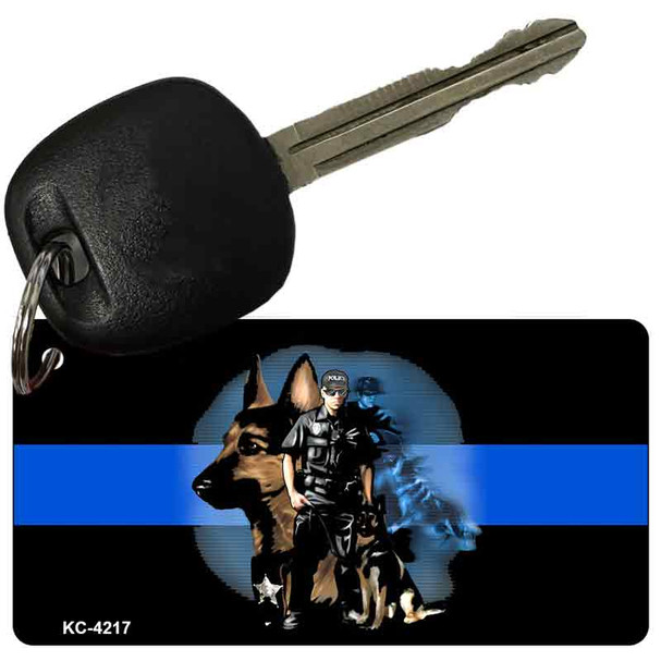 Thin Blue Line Police K-9 Wholesale Novelty Key Chain