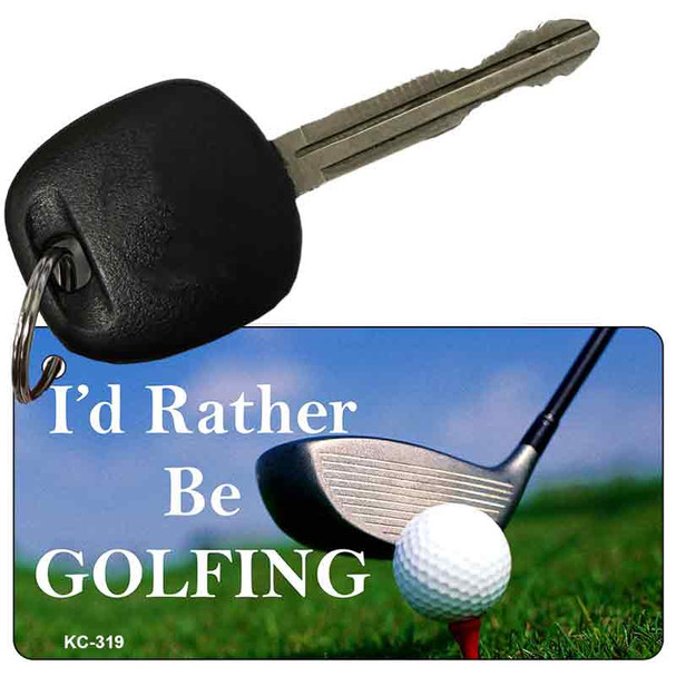 Rather Be Golfing Wholesale Novelty Key Chain