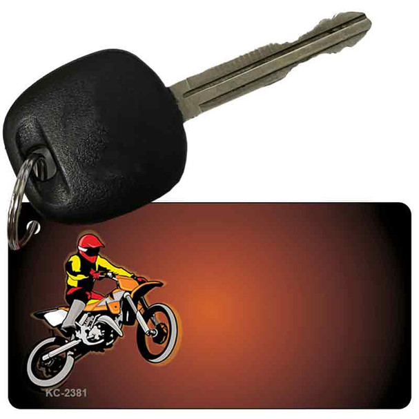 Motor Cross OffSet Wholesale Novelty Key Chain