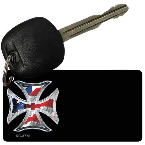 Patriotic Maltese OffSet Wholesale Novelty Key Chain