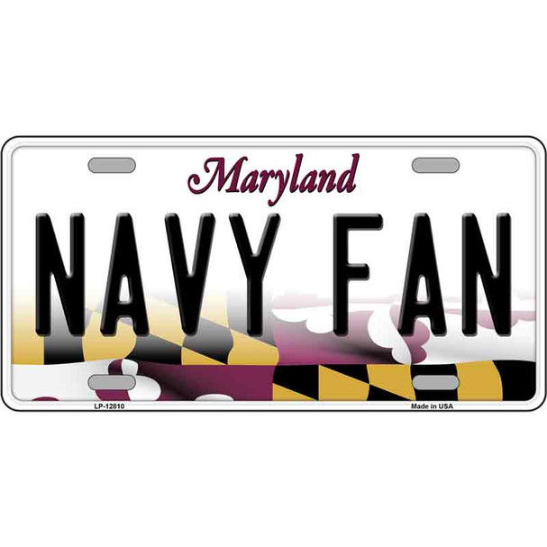 Navy Fan Wholesale Novelty Metal License Plate Tag