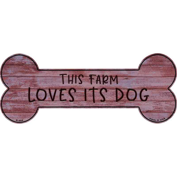 Loves Its Dog Wholesale Novelty Metal Bone Magnet