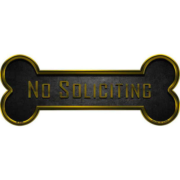 No Soliciting Wholesale Novelty Metal Bone Magnet