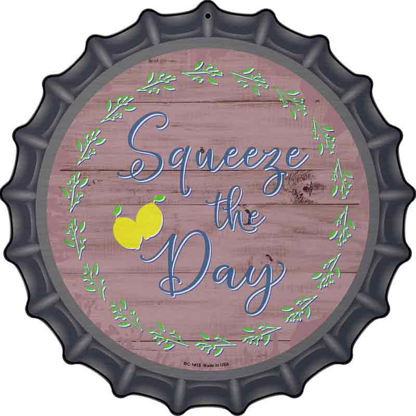 Lemon Squeeze The Day Wholesale Novelty Metal Bottle Cap Sign