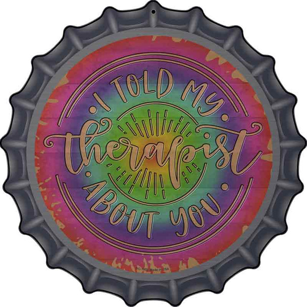 Tie Dye Therapist Wholesale Novelty Metal Bottle Cap Sign