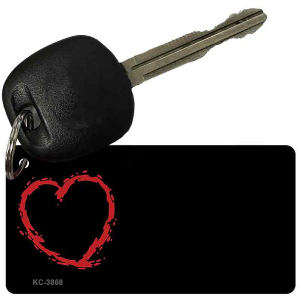 Heart OffSet Wholesale Novelty Key Chain