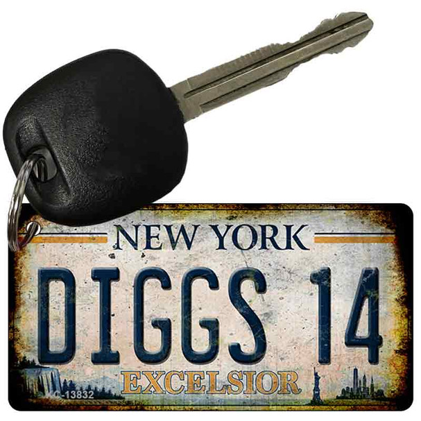 Diggs 14 Excelsior New York Rusty Wholesale Novelty Metal Key Chain