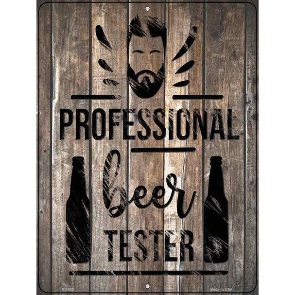 Professional Beer Tester Wholesale Novelty Metal Parking Sign