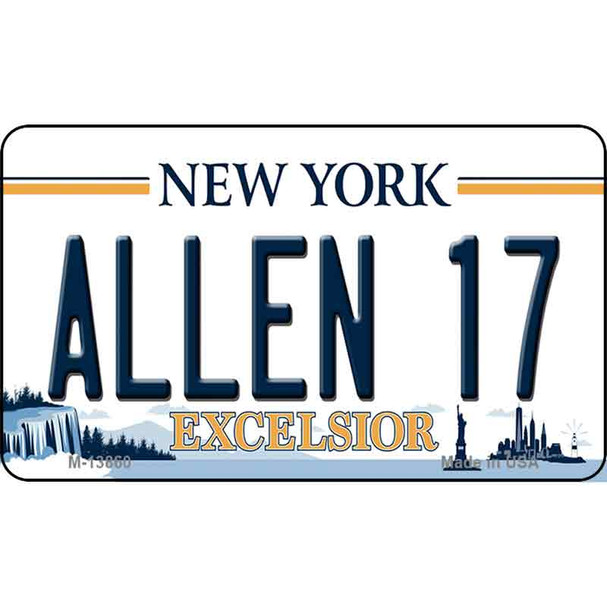 Allen 17 NY Excelsior Wholesale Novelty Metal Magnet