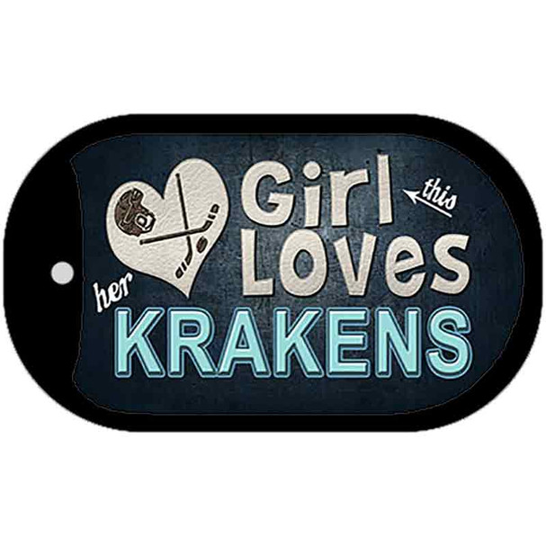 This Girl Loves Krakens Wholesale Novelty Metal Dog Tag Necklace