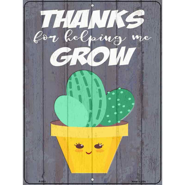 Helping Grow Cactus Trio Wholesale Novelty Metal Parking Sign