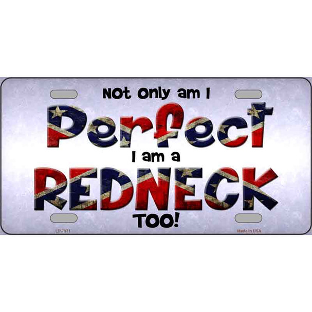 Perfect Redneck Novelty Wholesale Metal License Plate