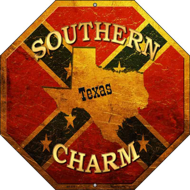 Southern Charm Texas Wholesale Metal Novelty Stop Sign