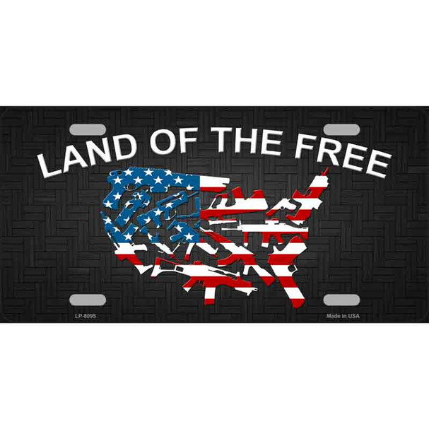 Land Of The Free Novelty Wholesale Metal License Plate