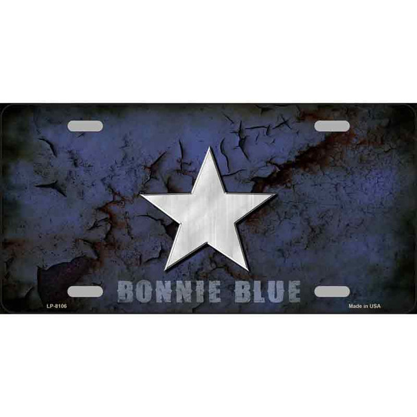 Bonnie Blue Star Novelty Wholesale Metal License Plate