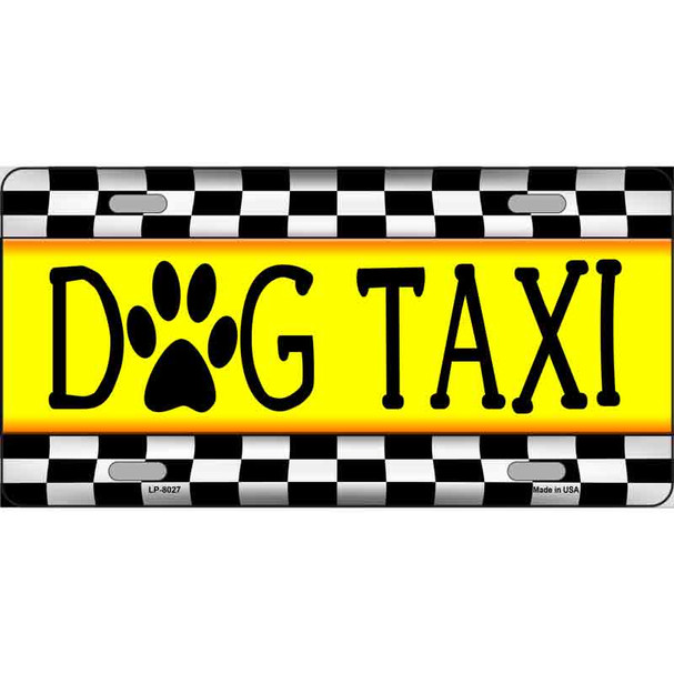 Dog Taxi Novelty Wholesale Metal License Plate