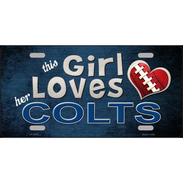 This Girl Loves Her Colts Novelty Wholesale Metal License Plate