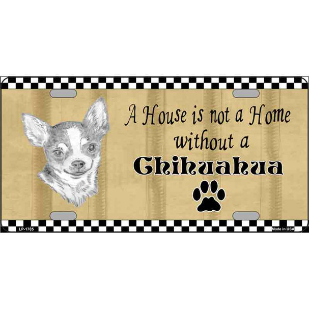 Pencil Sketch Chihuahua Wholesale Metal Novelty License Plate