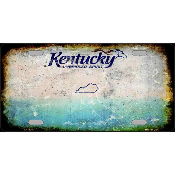 Kentucky State Rusty Novelty Wholesale Metal License Plate