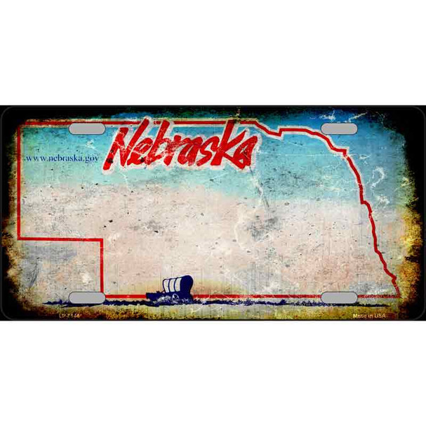 Nebraska State Rusty Novelty Wholesale Metal License Plate