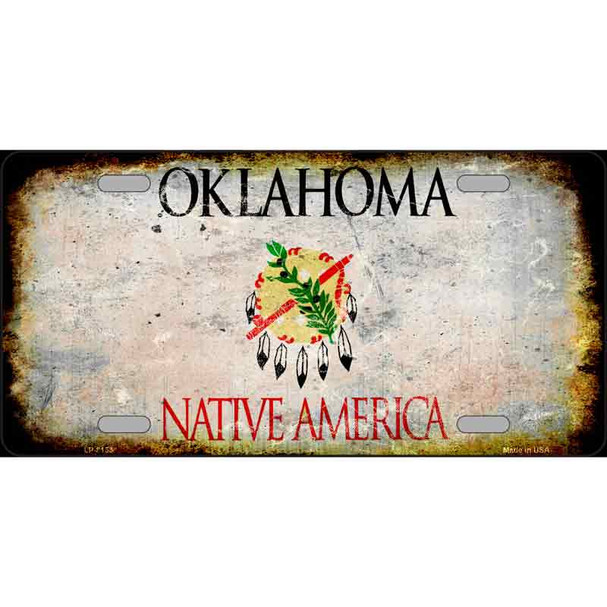 Oklahoma State Rusty Novelty Wholesale Metal License Plate