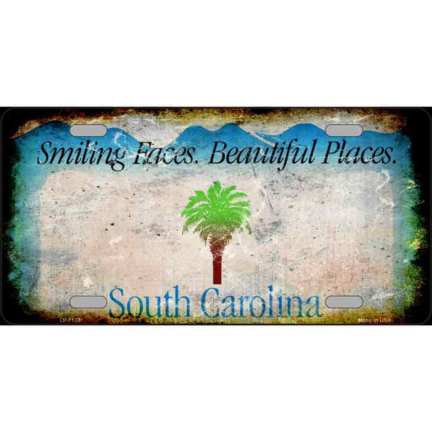 South Carolina State Rusty Novelty Wholesale Metal License Plate