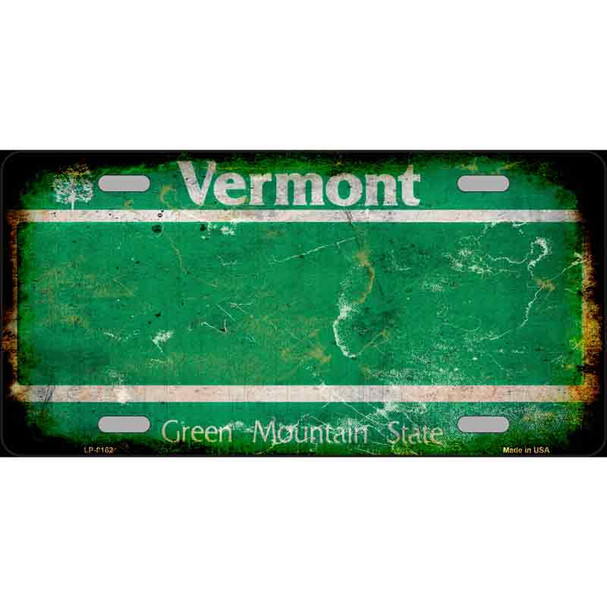 Vermont State Rusty Novelty Wholesale Metal License Plate