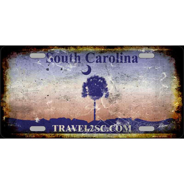 South Carolina Rusty Novelty Wholesale Metal License Plate