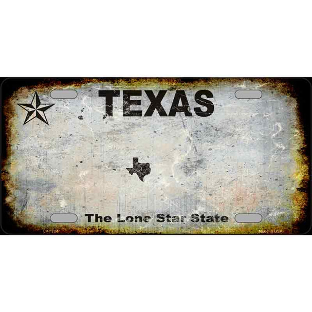 Texas Rusty Novelty Wholesale Metal License Plate