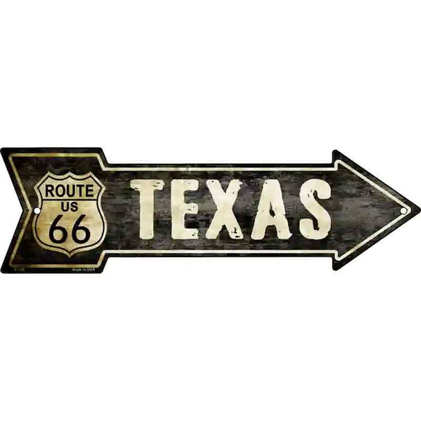 Vintage Route 66 Texas Wholesale Novelty Metal Arrow Sign