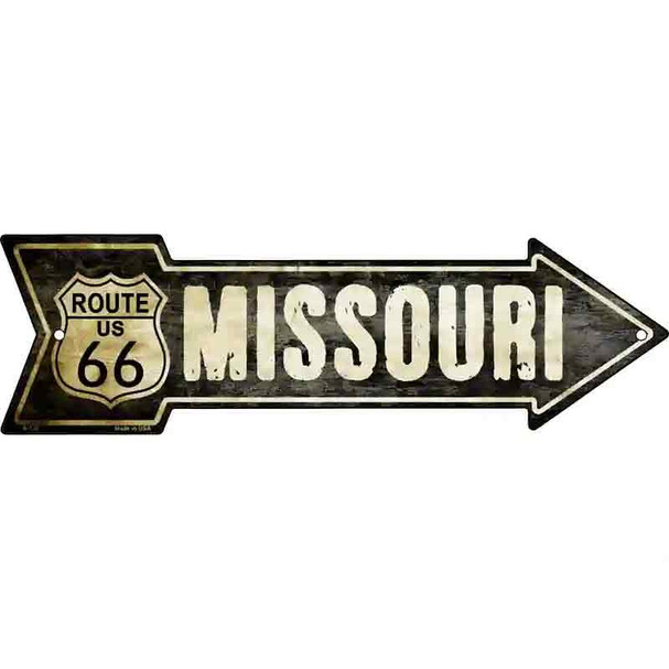 Vintage Route 66 Missouri Wholesale Novelty Metal Arrow Sign