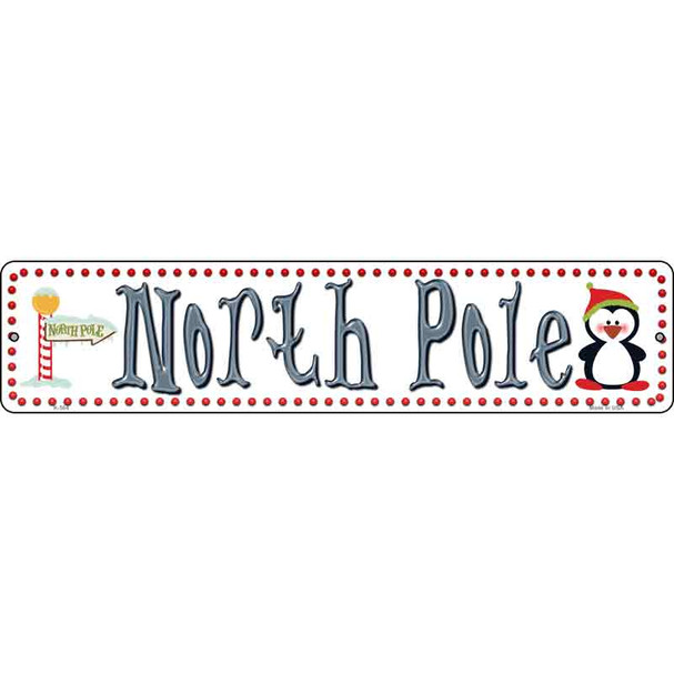 North Pole Wholesale Novelty Metal Street Sign