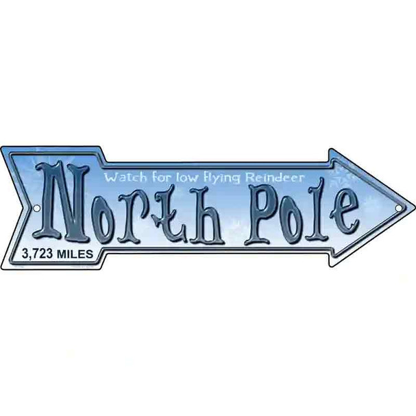 North Pole Wholesale Novelty Metal Arrow Sign